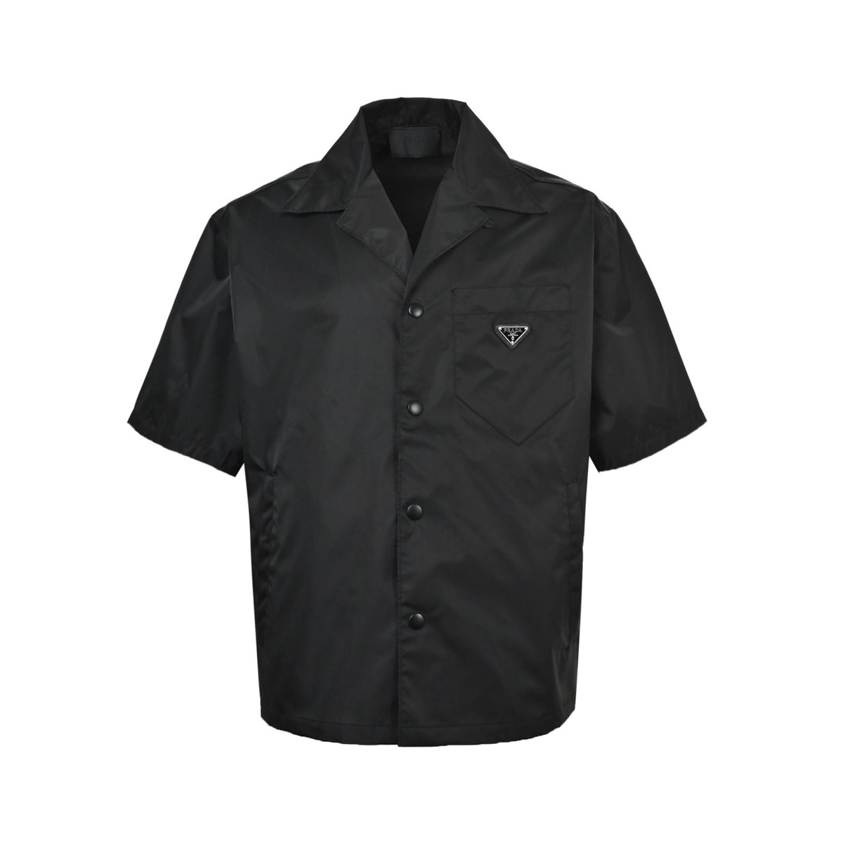 Prada triangle short-sleeved shirt