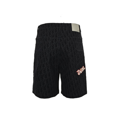 Dior 25ss Year of the Snake limited edition flocked presbyopia embroidered suit denim shorts