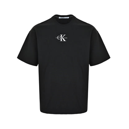 Calvin Klein CK 24ss round neck short sleeves with letter embroidery on the chest