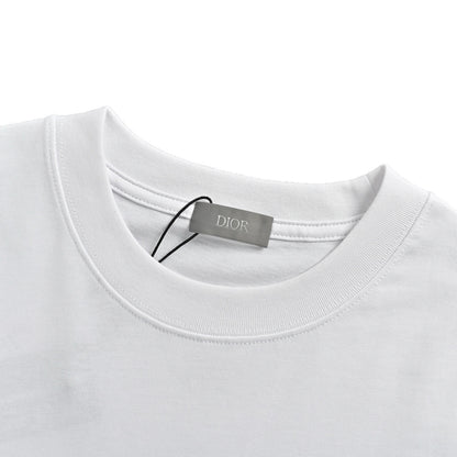 Dior 25ss cat embroidered short sleeves
