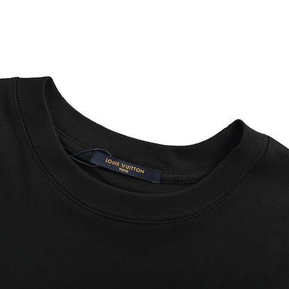 Louis Vuitton 25ss line fake pocket embroidered short sleeves