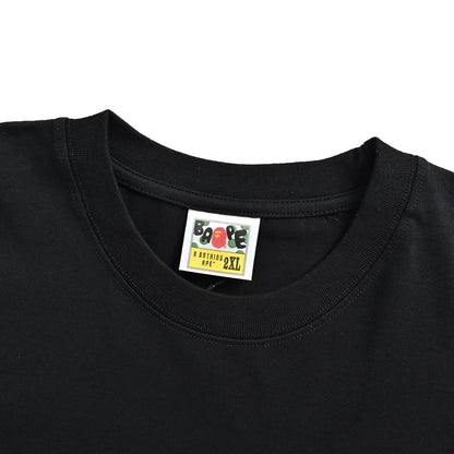 Bape flame ape letter print short sleeves