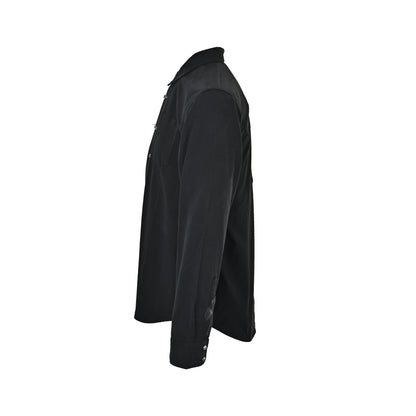 Chrome Hearts cuffs cross leather label long-sleeved shirt