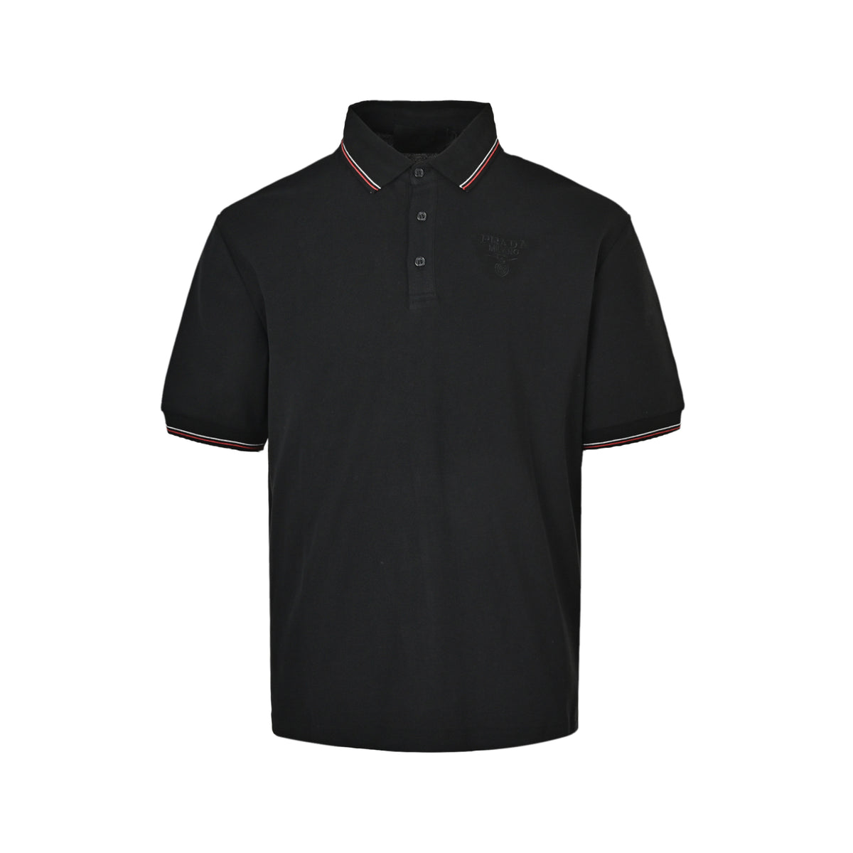 Prada 25ss Color Stripe Polo Short Sleeve