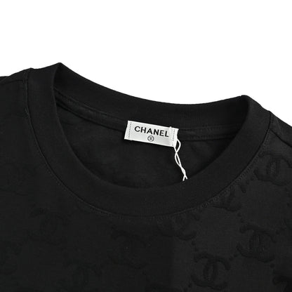 Chanel 26ss all-over presbyopia jacquard short sleeves