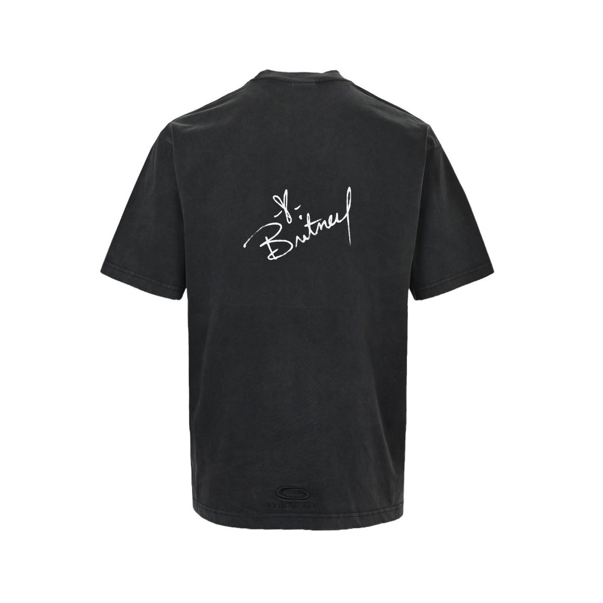 Balenciaga Britney joint printed washed short-sleeves
