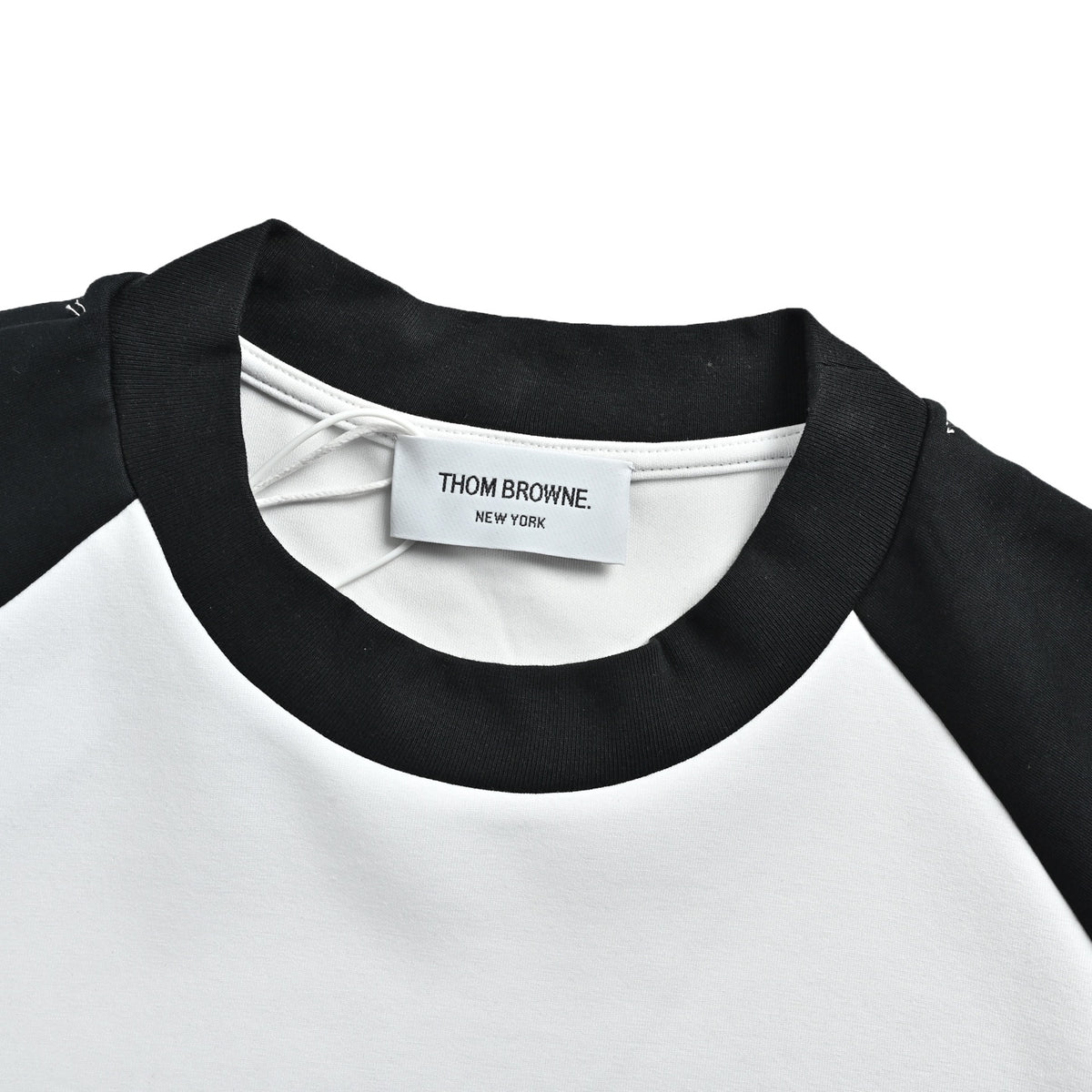 Thom Browne/Thom Brown four-bar webbing short sleeves