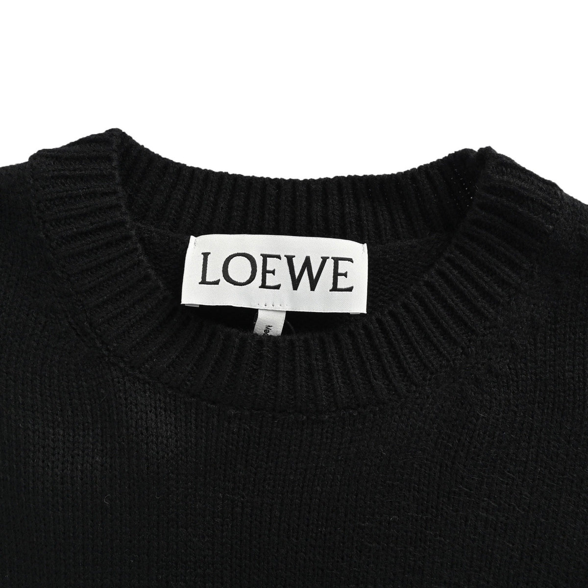Loewe/Luo Yiwei 24Fw crew neck sweater with letter logo embroidery on the chest