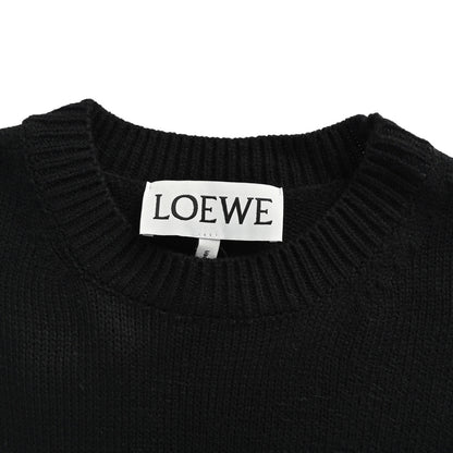 Loewe/Luo Yiwei 24Fw crew neck sweater with letter logo embroidery on the chest