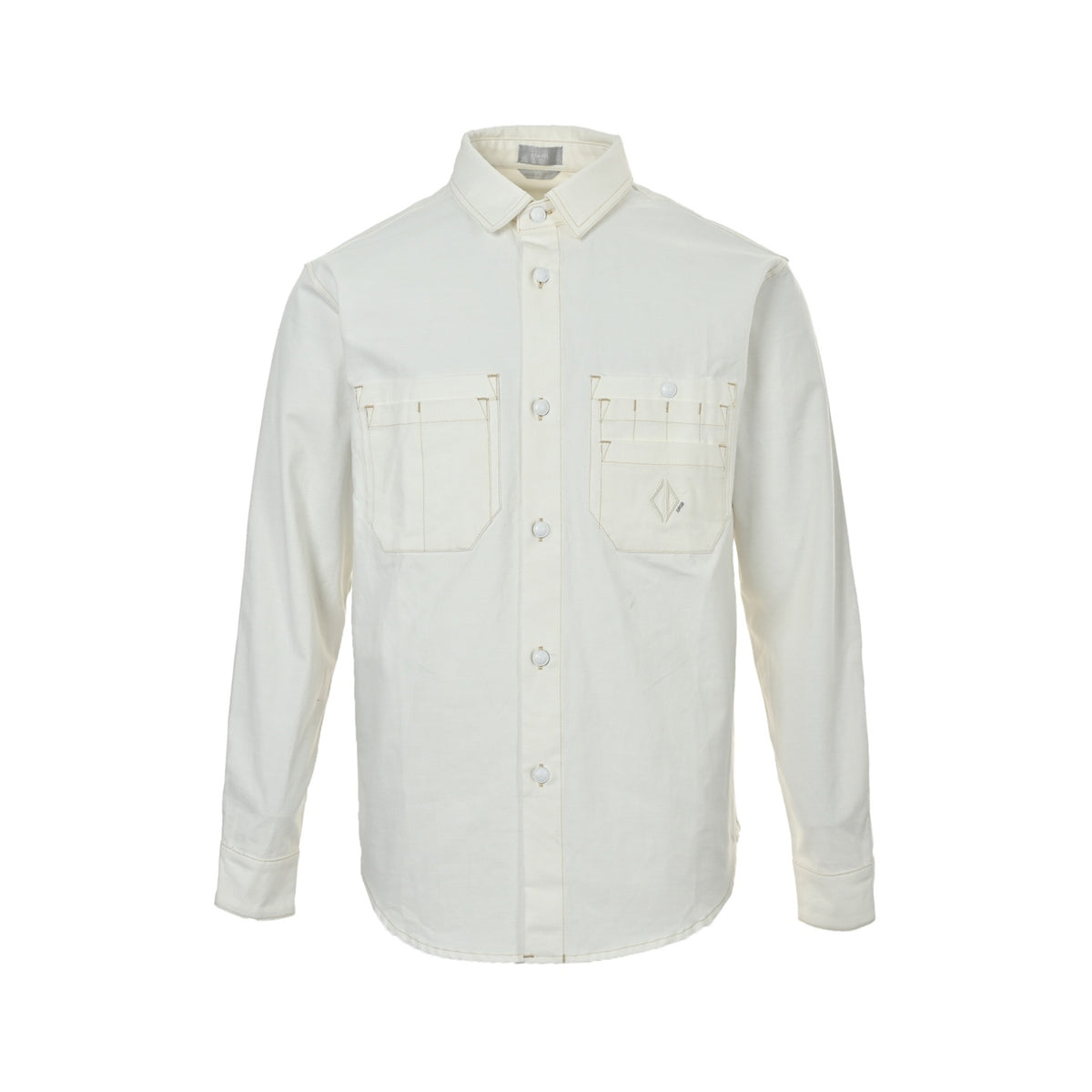 Dior 25Fw topstitch canvas shirt jacket