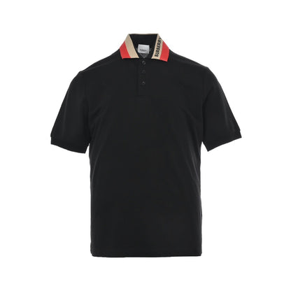 Burberry 21ss Jacquard letter Polo short sleeves on the neckline