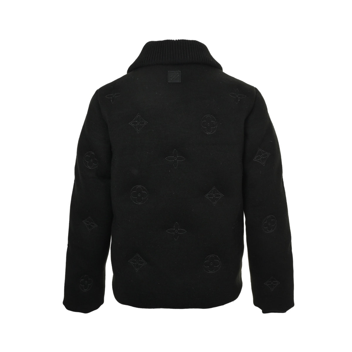 Louis Vuitton 25Fw old flower embroidered knitted down jacket