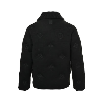 Louis Vuitton 25Fw old flower embroidered knitted down jacket