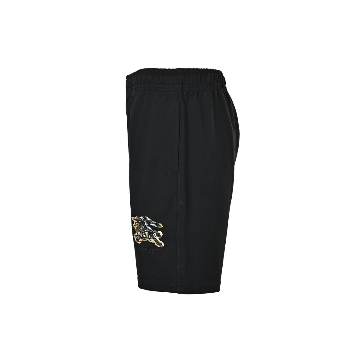Burberry large plaid war horse embroidered shorts