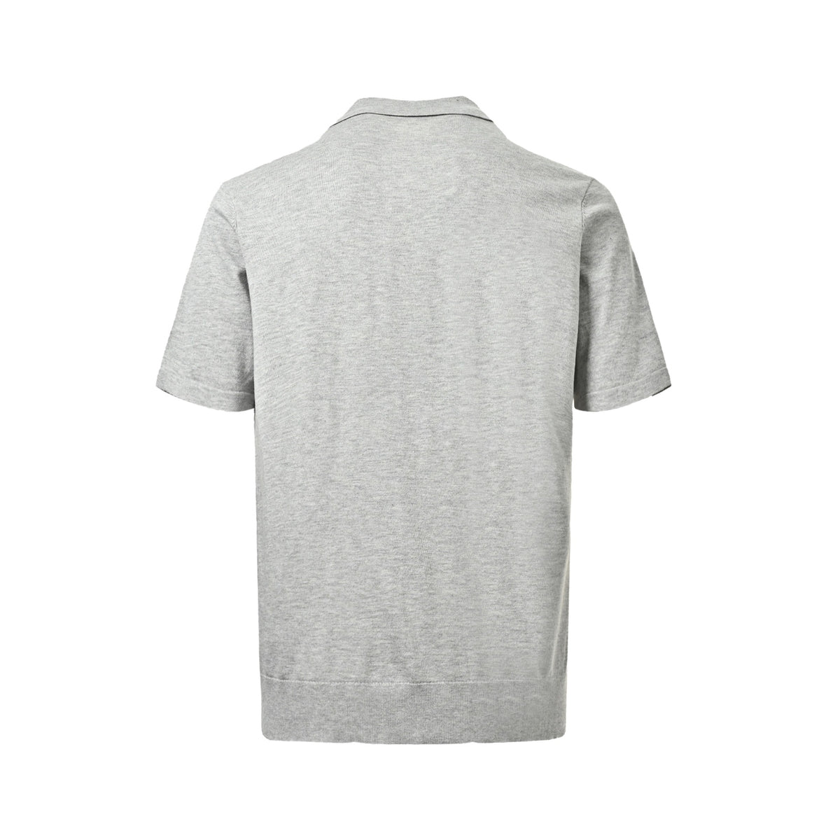 BRUNELLO CUCINELLI/BC fake two-piece ribbed knitted lapel Polo short sleeves