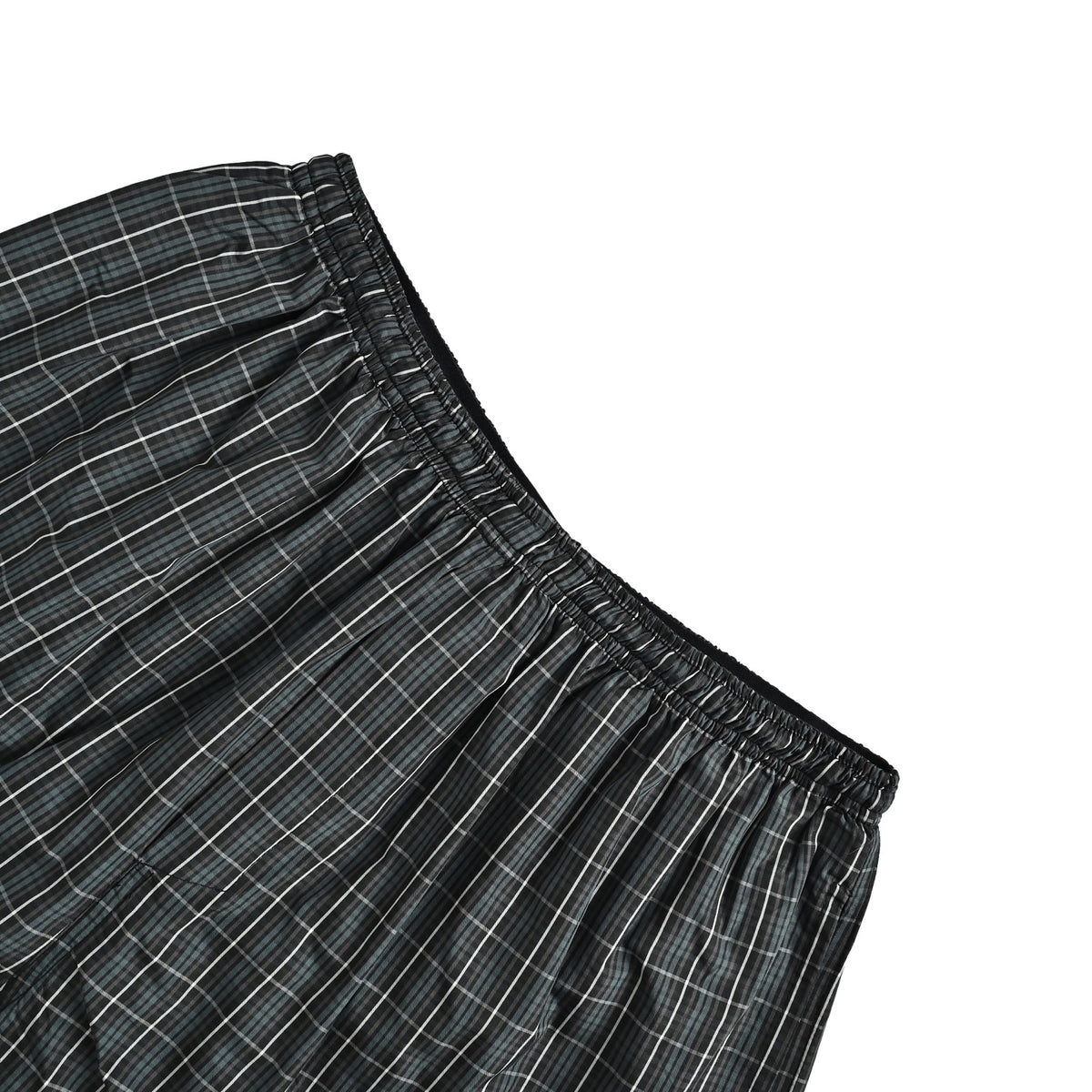 Balenciaga/Balanciaga wheat ear embroidered plaid beach shorts