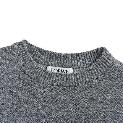 Loewe/Luoyiwei jacquard logo crew neck sweater