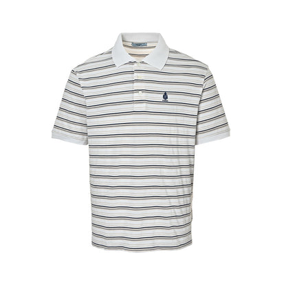 Prada black and white striped Polo short sleeves