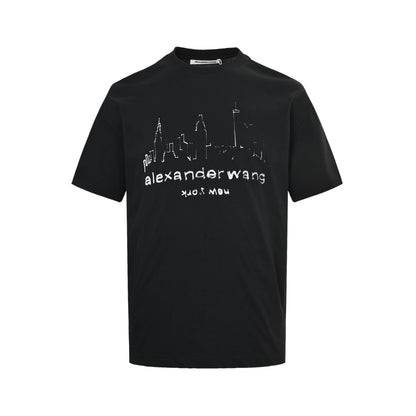 Alexander Wang sketch city letter print short sleeves