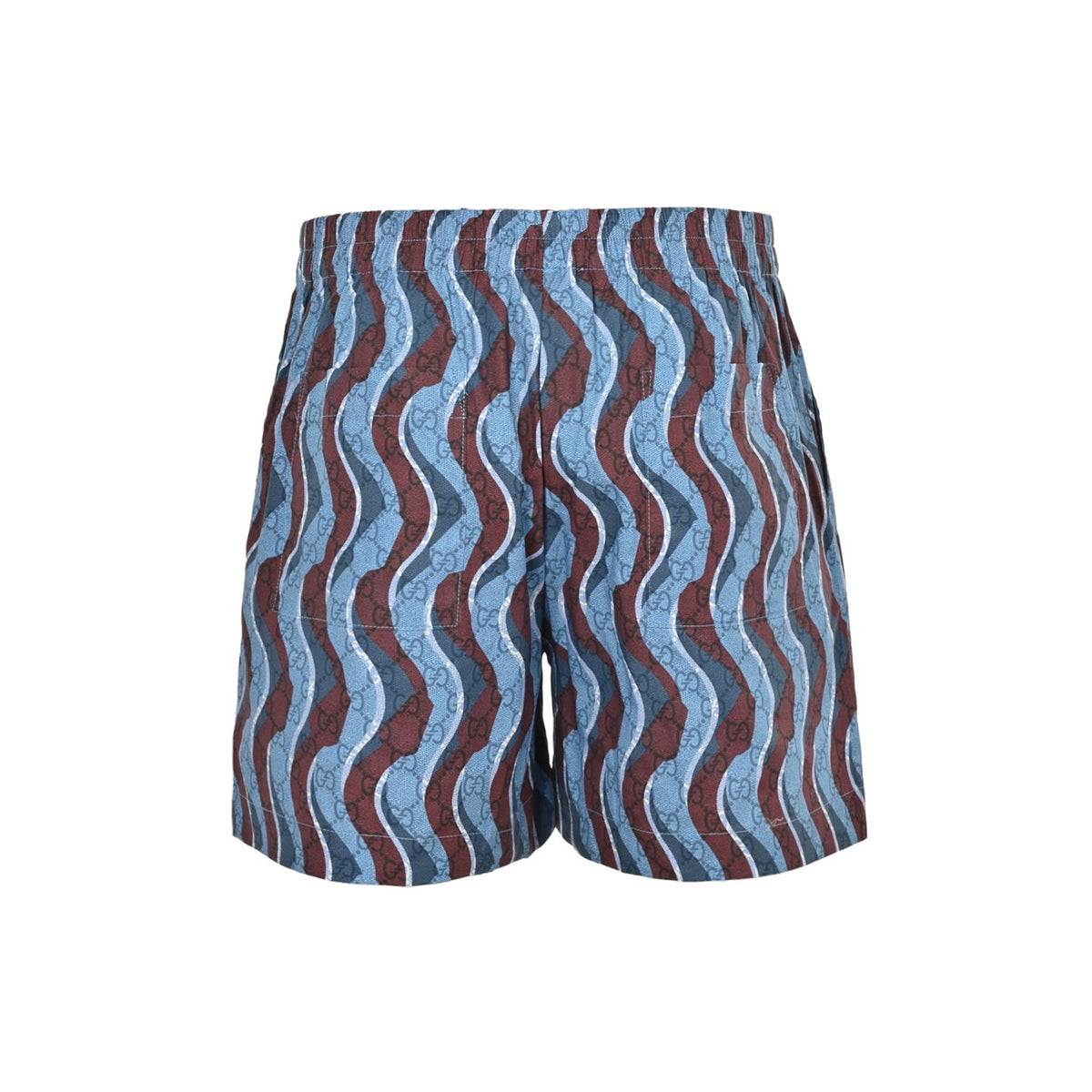 Gucci 25ss all-over printed dark pattern snake-shaped short-sleeved shorts