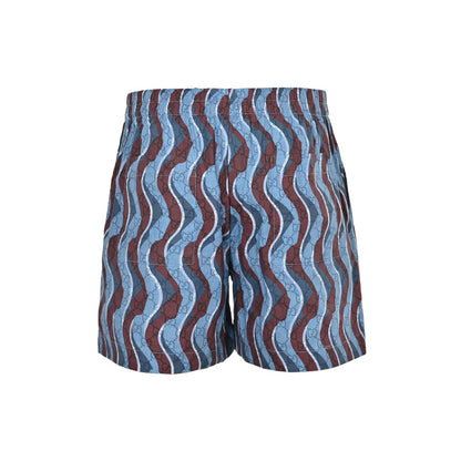 Gucci 25ss all-over printed dark pattern snake-shaped short-sleeved shorts