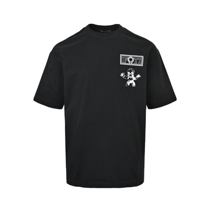 Chrome Hearts/Chrome Heart Jiugongge Skull Print Short Sleeve