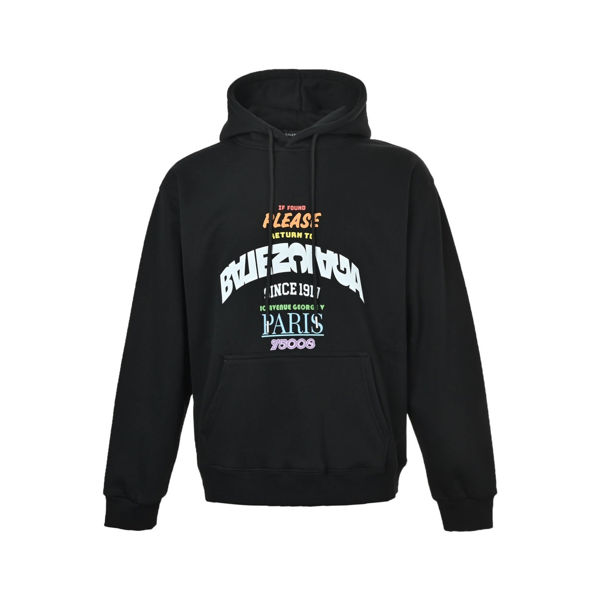 Balenciaga/Balanciaga 25Fw reverse letter hooded sweatshirt