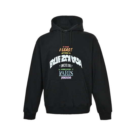 Balenciaga/Balanciaga 25Fw reverse letter hooded sweatshirt
