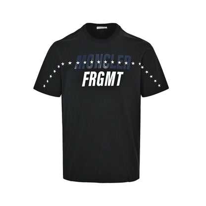 Moncler/Mask letter printed five-pointed star short sleeves
