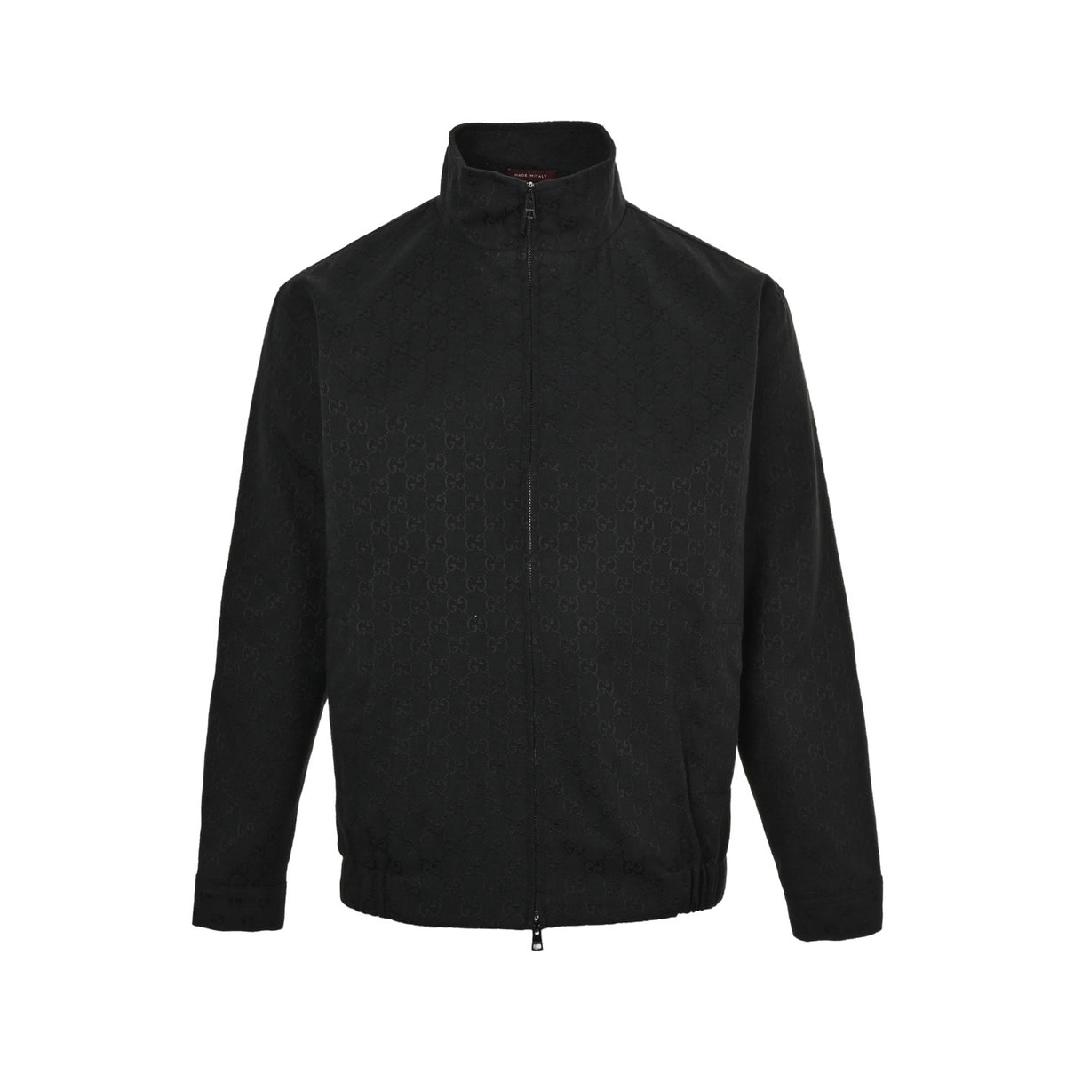 Gucci all-over printed jacquard stand-collar jacket