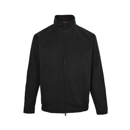 Gucci all-over printed jacquard stand-collar jacket