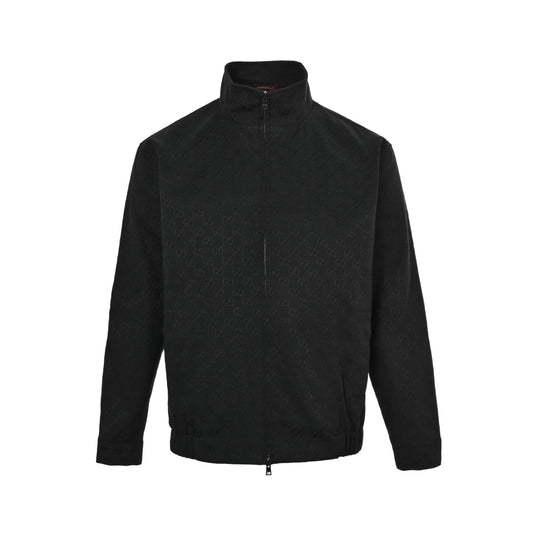 Gucci all-over printed jacquard stand-collar jacket