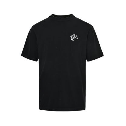 Louis Vuitton pin letter embroidered knitted short sleeves