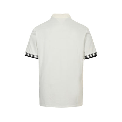 Moncler/Mask 25ss Embroidered Logo Polo Short Sleeve