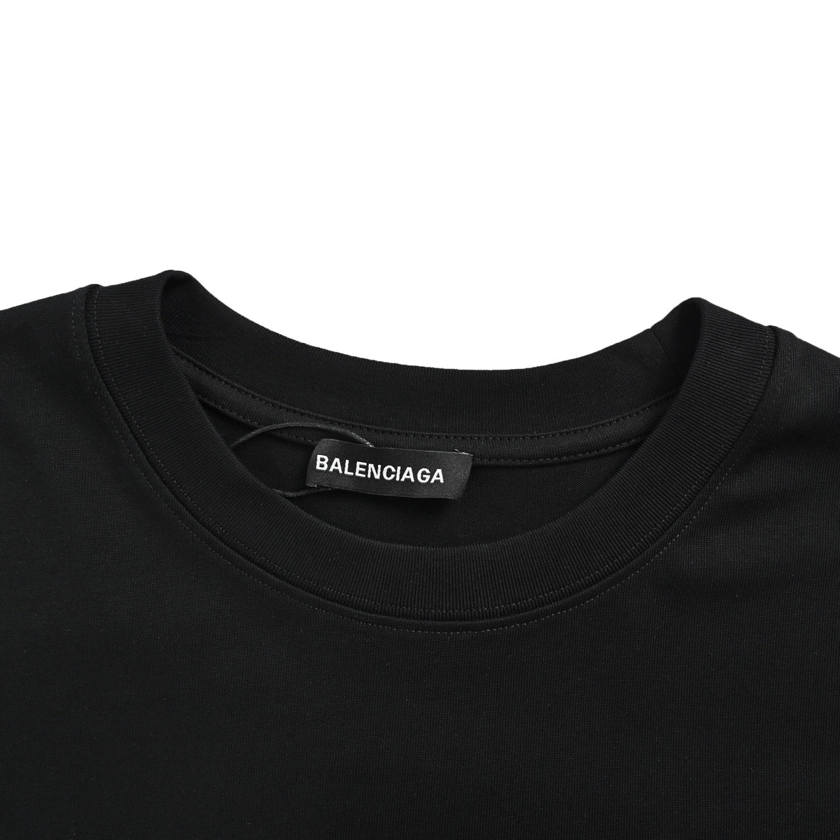 Balenciaga double-ring patch embroidered short sleeves