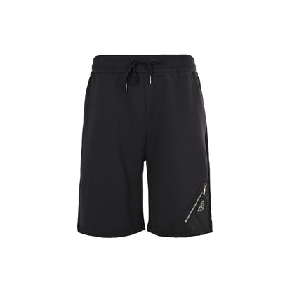 Prada 25ss hem triangle logo nylon patchwork pocket shorts