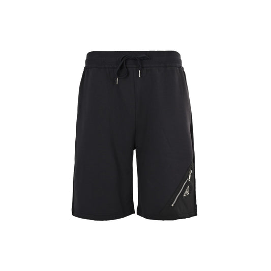 Prada 25ss hem triangle logo nylon patchwork pocket shorts