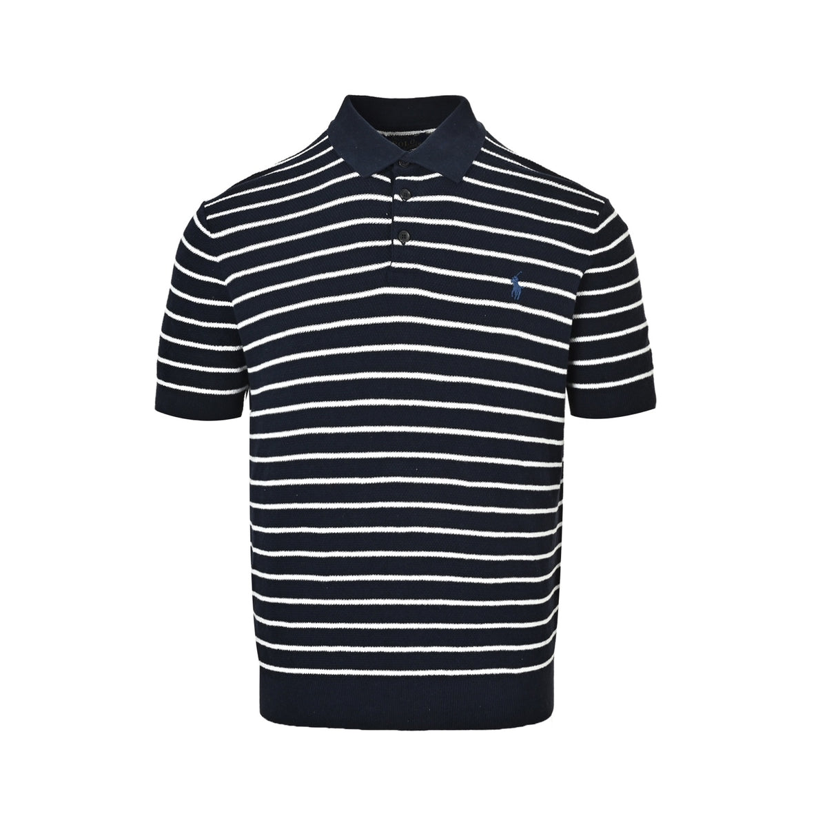 Ralph Lauren pony logo striped knitted Polo short sleeves