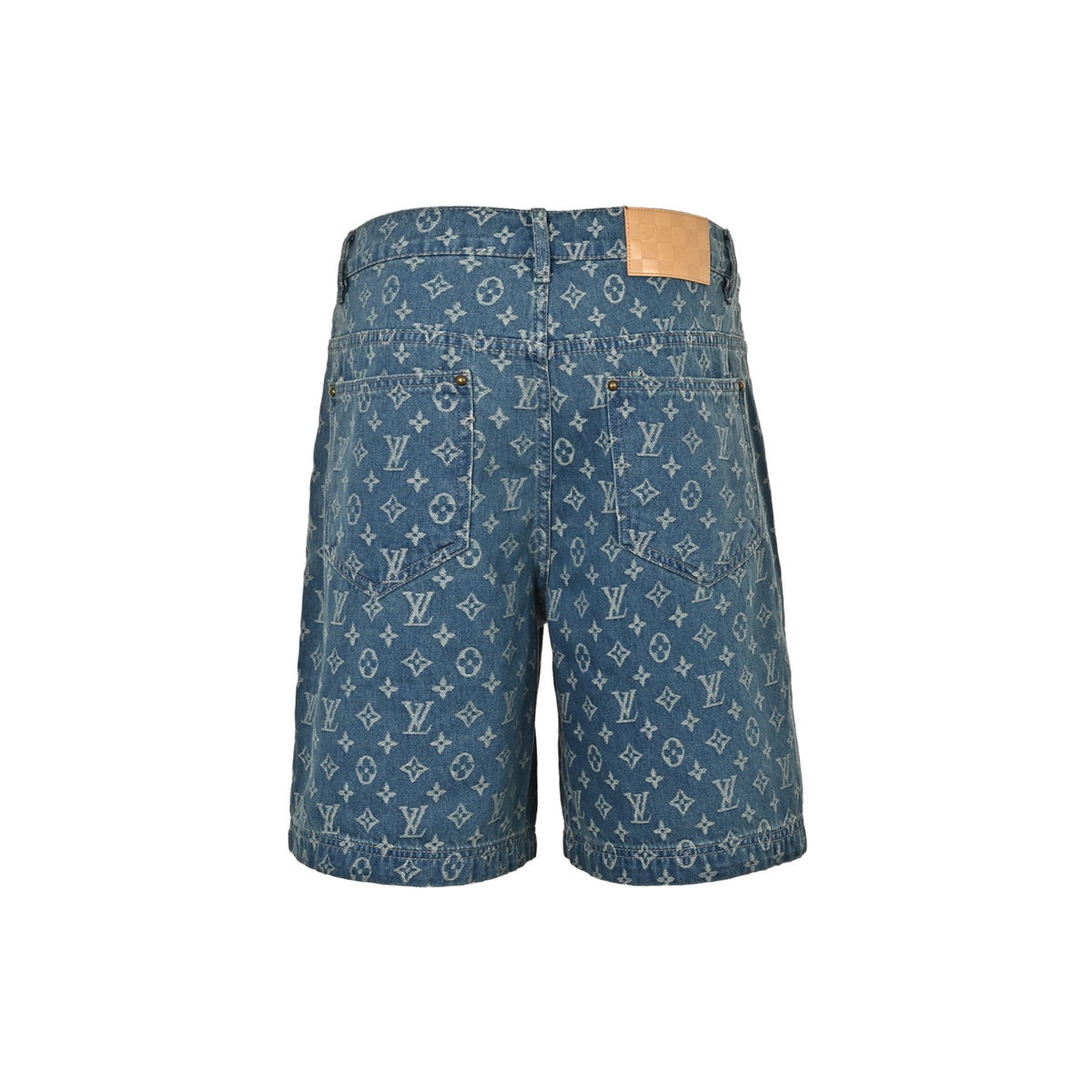 Louis Vuitton all-over printed denim shorts