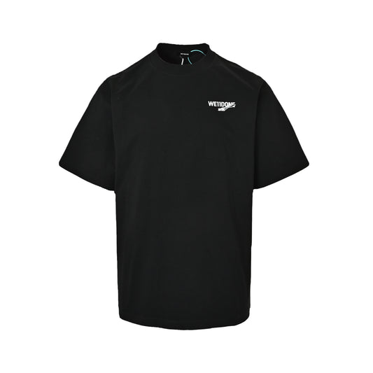 We11 Done Wave simple letter logo printed short sleeves