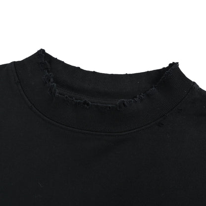 Balenciaga round neck sweatshirt with letter embroidery on the back neck