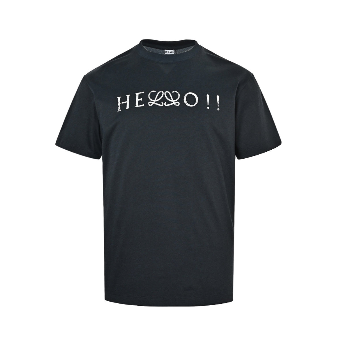 Loewe/Luo Yiwei 26ss mottled logo printed short sleeves