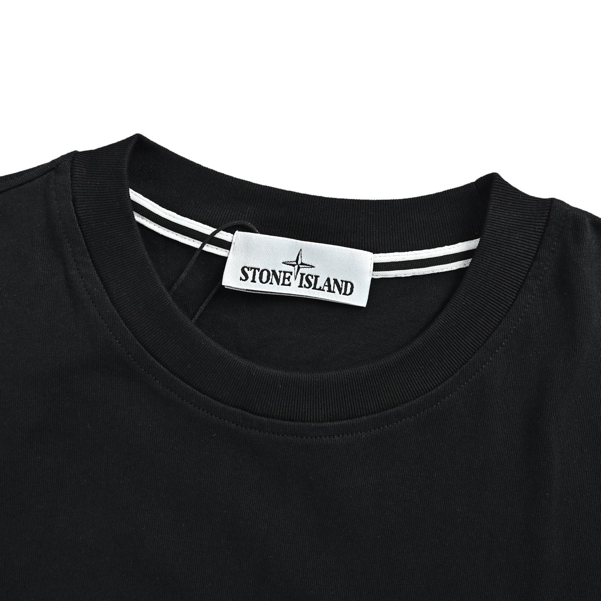 Stone Island chest zipper pocket round neck short sleeves