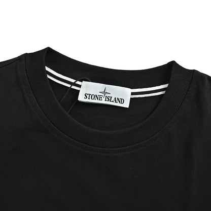Stone Island chest zipper pocket round neck short sleeves