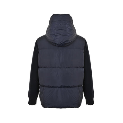 Canada Goose 25Fw armband knitted patchwork hooded down jacket