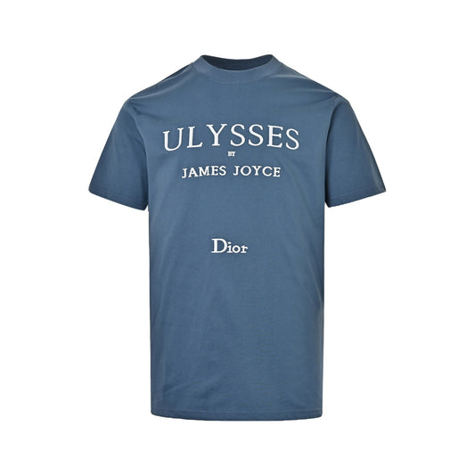 Dior 26ss letter embroidered short sleeves