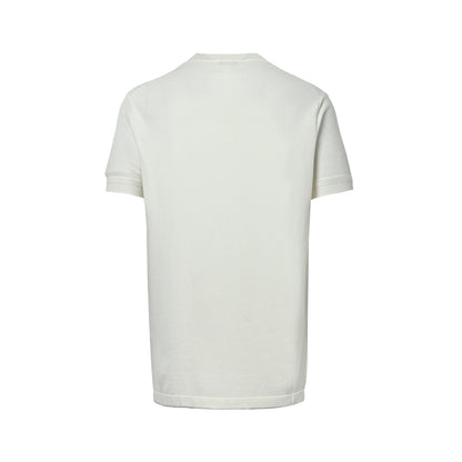 ZEGNA/ Zegna Contrast color knitted wool blend short sleeves