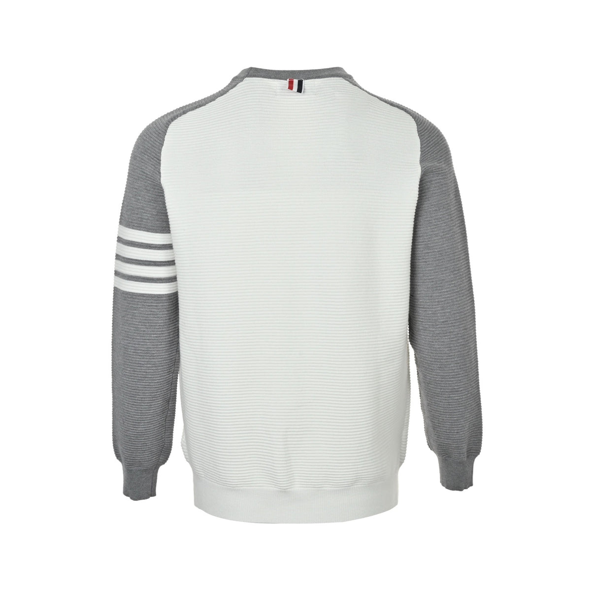 Thom Browne/Thom Brown four-bar stripe color-blocking campus knitted sweater