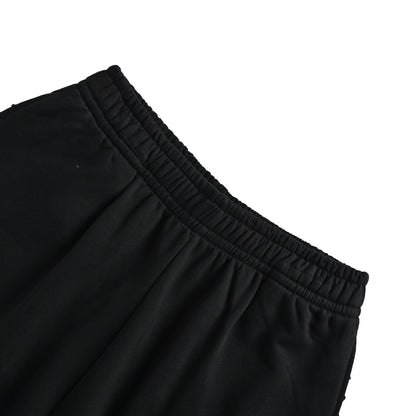 Balenciaga flame letter logo printed shorts