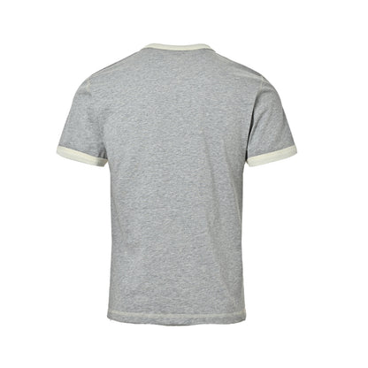 Ami Paris contrasting thread embroidered letter short sleeves